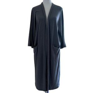 Aritzia Wilfred Free Duster Sweater Open Cardigan Gray Knit‎ Womens Size Medium